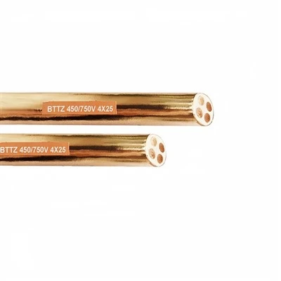 BTTZ Segondè Tanperati ki reziste Copper Kondiktè Mineral izole dife rezistan Endistriyèl Kab ignifuje Kab Power Station