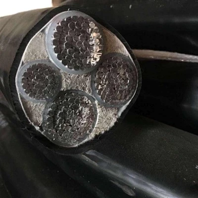 YJLHV ignifuge dife rezistan pouvwa kab sèl aliminyòm nwayo XLPE asye tep blende PVC djenn fil endistriyèl