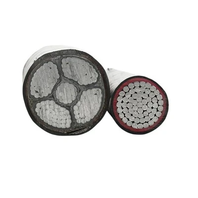 YJLV ba vòltaj XLPE izole PVC djenn aliminyòm kab manifakti 25mm 4 nwayo blende kab aliminyòm