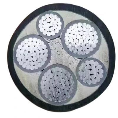 YJLV MC/SWA Kalite Single Nwayo Pouvwa Batri Solè Soutèren Kab Aliminyòm Nwayo Konstriksyon PVC Steel Fil