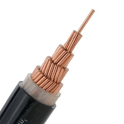 YJV 0.6/1KV Copper Core XLPE izole 400mm² ba vòltaj pouvwa koneksyon kab endistriyèl konstriksyon min